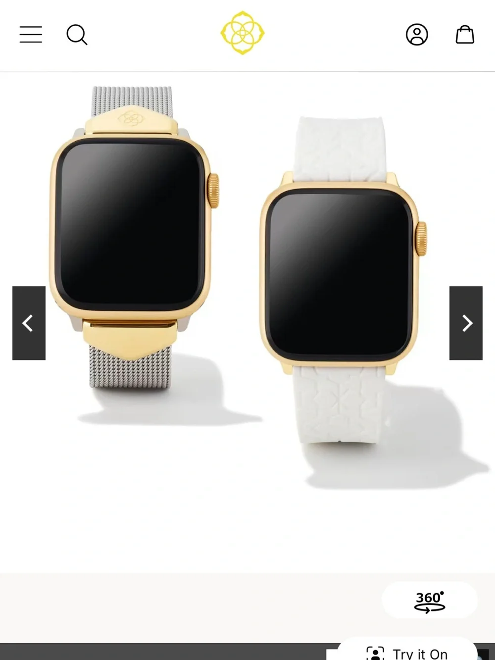 Kendra Scott Mia and Filigree Watch Band Gift Set in Two Tone Stainless Steel